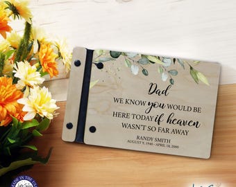 Funeral Guest Book | Memorial Guest Book | Funeral Favors | Personalized Memorial Gift | Wood Guest Book Sign | Memorial Service Guest Book