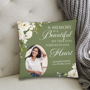 Personalized Memorial Pillow | Custom Pillow | Memory Pillow | Memorial Gift | Bereavement Gift | Sympathy Gift | In Loving Memory