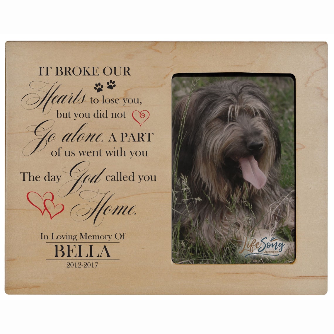 Pet Memorial Picture Frame Personalized Pet Gifts Loss of Etsy