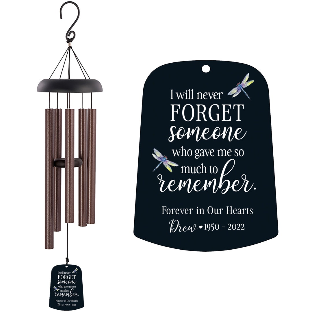 Personalized Memorial Wind Chime Sympathy Wind Chime Etsy