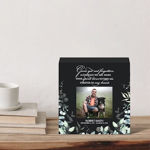 Picture Urn | Ashes Keepsake | Loss Of Father | Urns For Human Ashes | Sorry For Your Loss | Sympathy Gift | Unique Urn | In Loving Memory