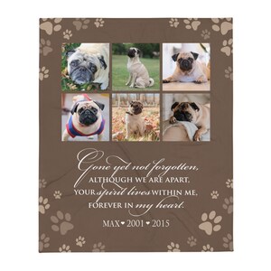Keepsake Blanket | Pet Photo Blanket | Custom Pet Pillow | Pet Memorial Gift | Dog Memorial | Memorial Set | Cat Memorial