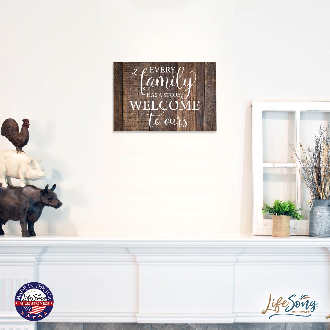 Family Sign | Home Sign Wall Decor | Family Welcome Sign | Welcome to ...