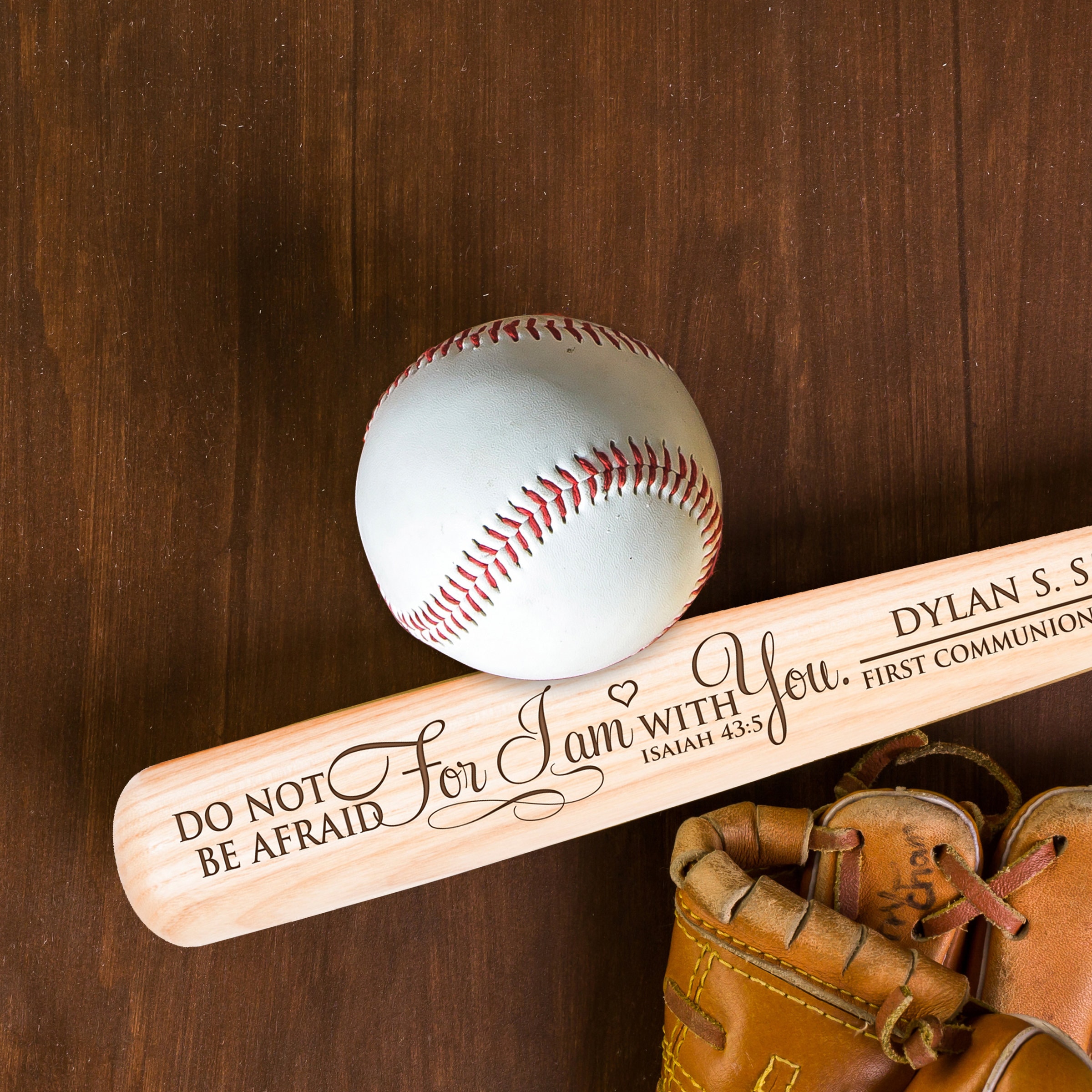 Batte de baseball personnalisée de 35 po., gravée en profondeur avec une gravure au laser - Commande urgente, production en 1 semaine