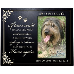 Pet Memorial Picture Frame | Personalized Pet Gifts | Loss of Dog | Loss of Cat | Dog Remembrance Gift | Pet Sympathy Gift | Pet Keepsake