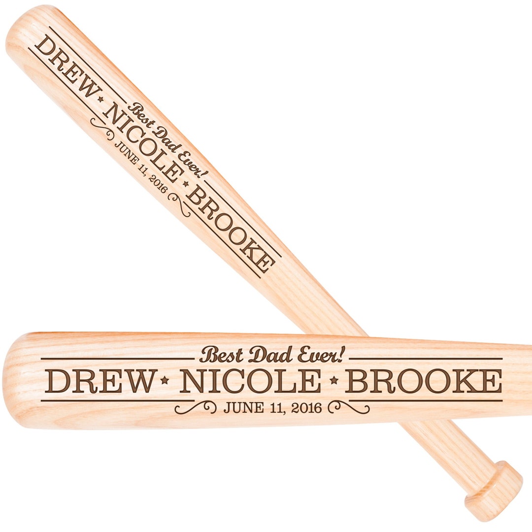 Custom Engraved Baseball Bat Personalized Fathers Day Gift Etsy
