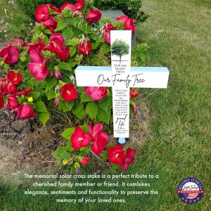 Solar Memorial Garden Stake Solar Cross Memorial Grave Marker Cross In Memory Garden Memorial Garden Gift Solar Light Cross