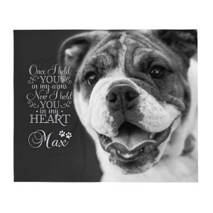Pet Blanket Dog Photo Blanket Custom Pet Photo Blanket Dog Loss Gift Cat Loss Gift Father’s Day Gift Personalized Pet Memorial Blanket Throw