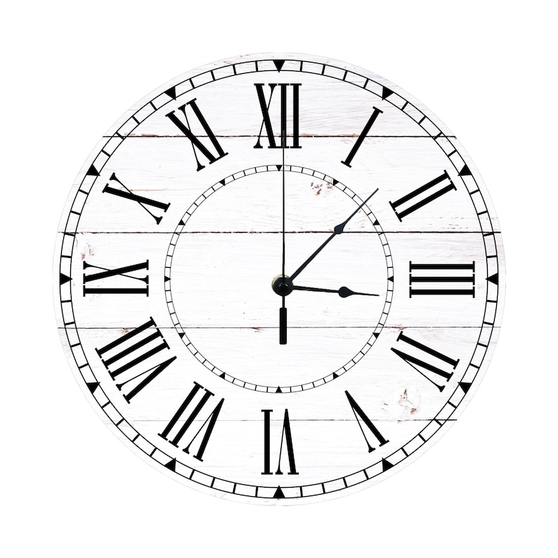 Personalized Clock Family Name Clock Recycled Wooden Clock Etsy