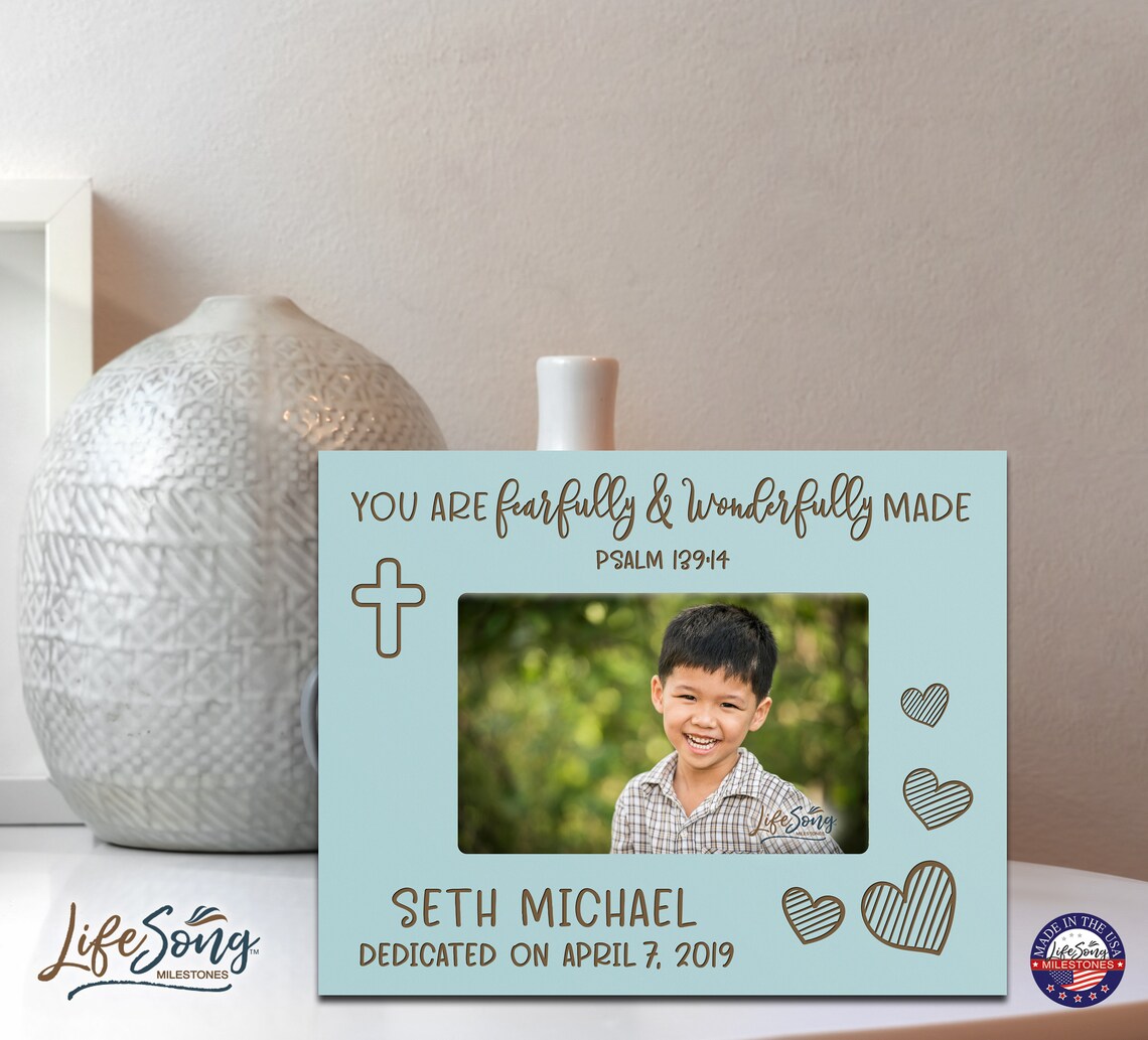 Baptism Frame for Godchild Personalized Baptism Frame Etsy België