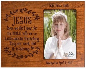 Baptism Frame for Godchild | Personalized Baptism Frame | Baptism Gift Girl | Baptism Gifts for Godchild Baby | Personalized Baptism Gift
