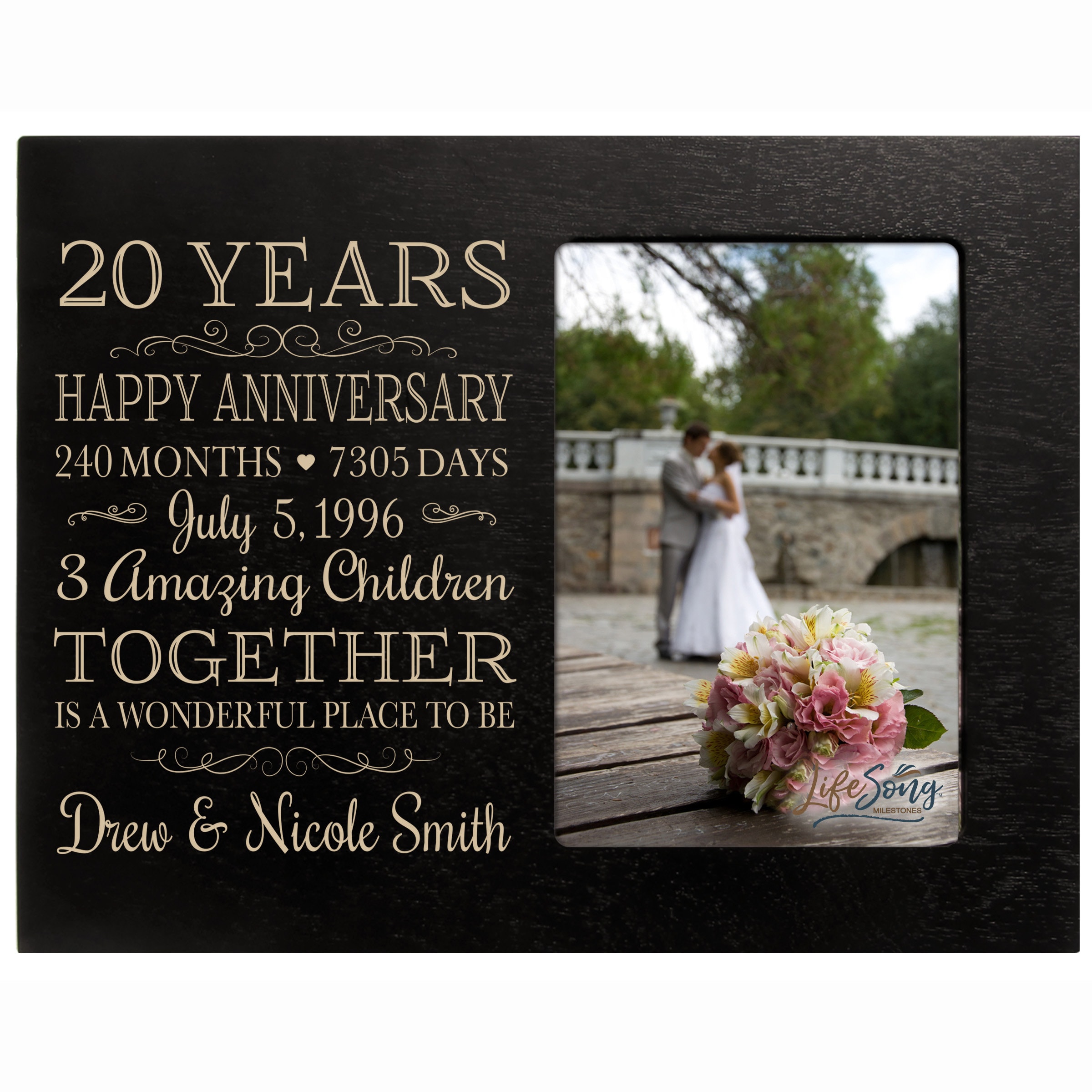 20th Anniversary Gift | Personalized 20th Wedding Anniversary