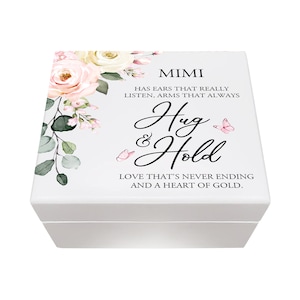 Wooden Keepsake Box - Wooden Trinket Box - White Wood Box