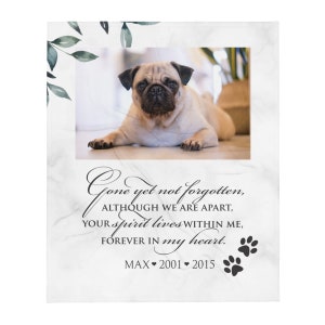 Pet Blanket Dog Photo Blanket Custom Pet Photo Blanket Dog Loss Gift Cat Loss Gift Father’s Day Gift Personalized Pet Memorial Blanket Throw