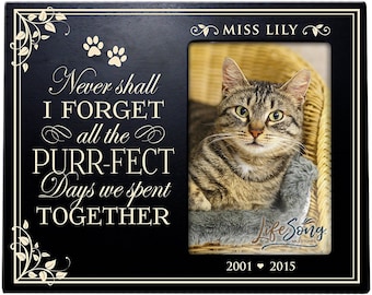 Pet Memorial Picture Frame | Personalized Pet Gifts | Loss of Dog | Loss of Cat | Dog Remembrance Gift | Pet Sympathy Gift | Pet Keepsake