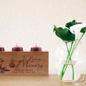 Memorial Candle | Votive Candle Holder | Loss of Loved One | In Memory Candle | Custom Candle | Rustic Wedding | Sympathy Candle | Memorial
