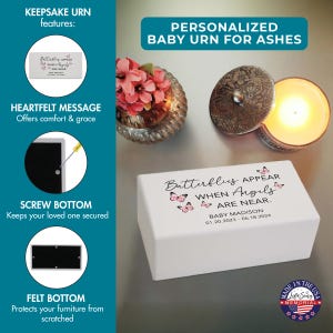 keepsake urn for baby ashes, small urn for baby ashes, keepsake urn for infant ashes, personalized baby urn, child cremation urn, mini urn