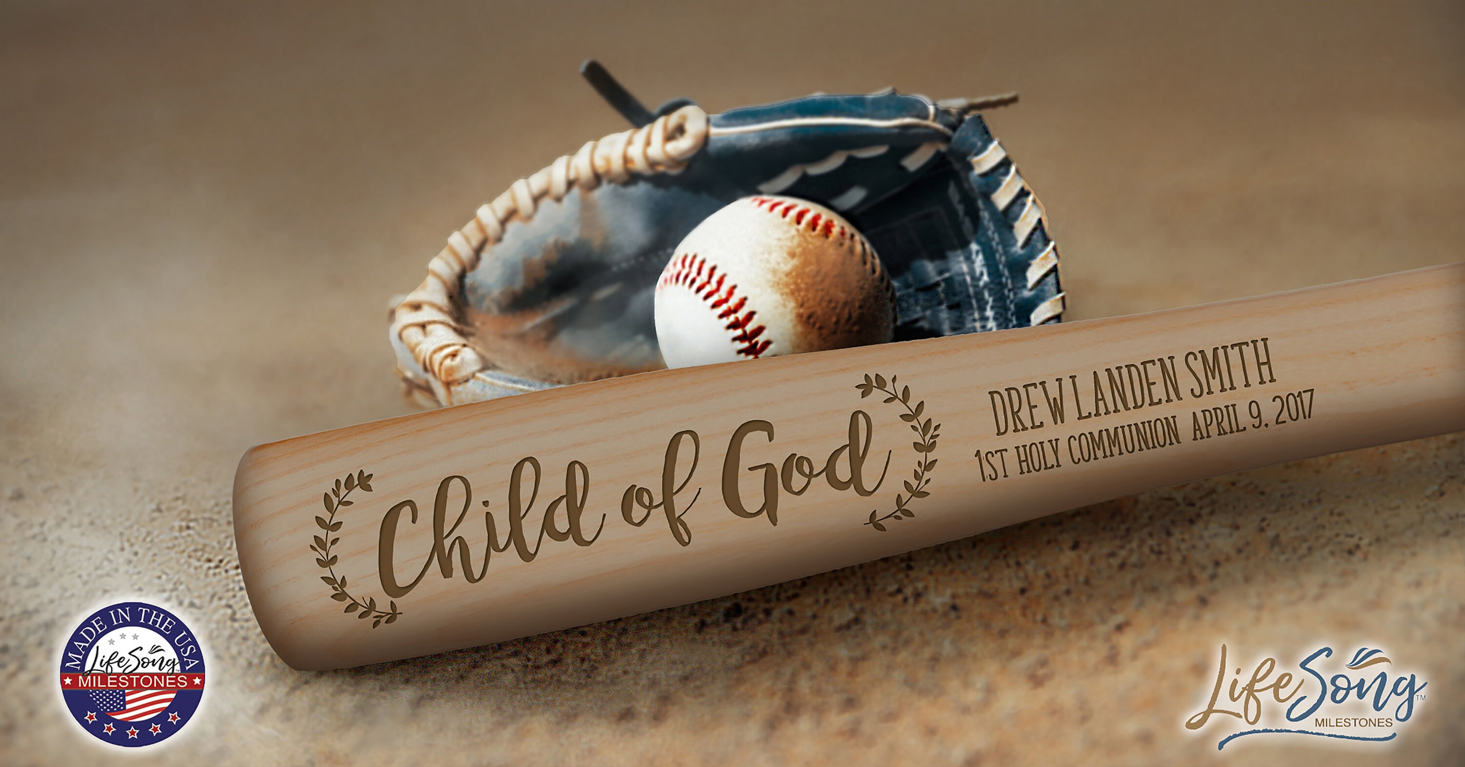 Custom Engraved Baseball Bat Personalized Baptism Gift Etsy