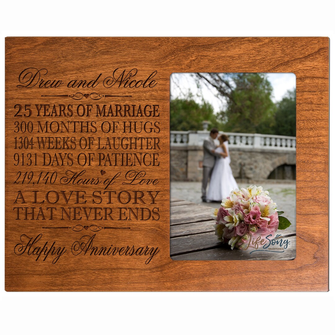 25th Wedding Anniversary Gift 25th Anniversary Gifts for Husband