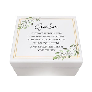 Wooden Keepsake Box - Wooden Trinket Box - White Wood Box