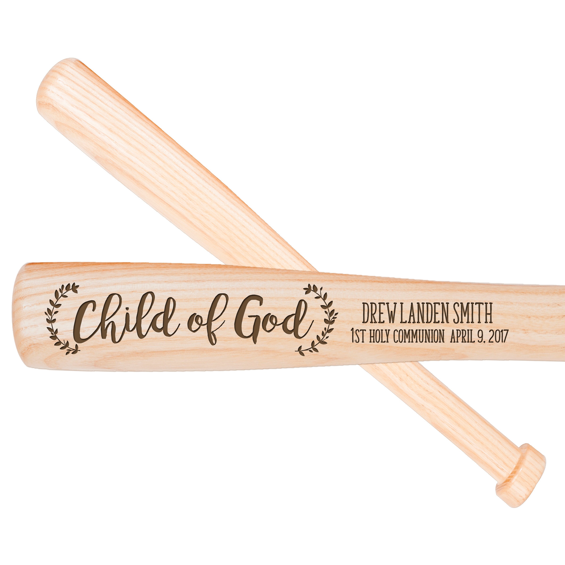 Custom Engraved Baseball Bat Personalized Baptism Gift Etsy