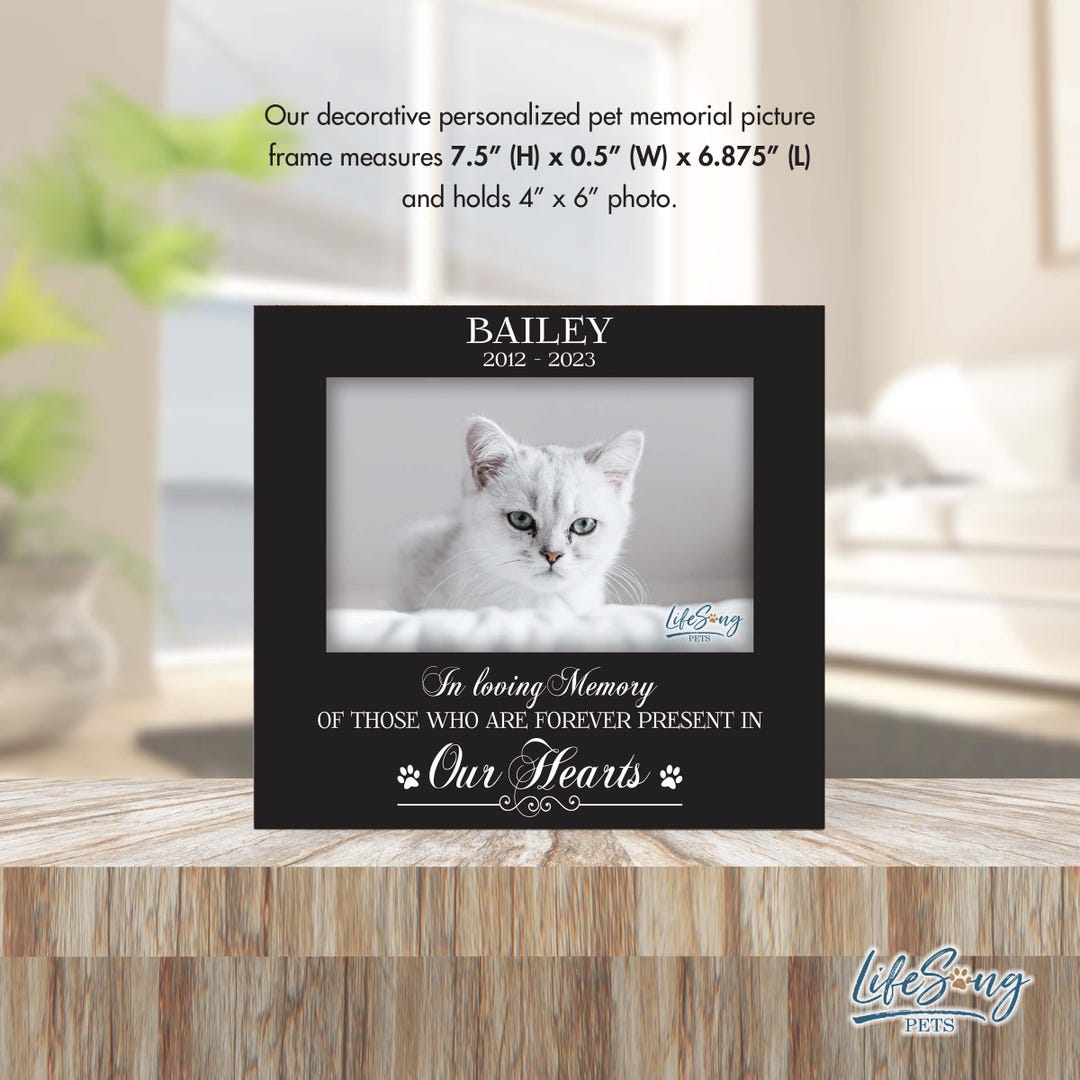 Memorial Pet Photo Frame Pet Loss Gift Frame for Dog Lover Personalized ...