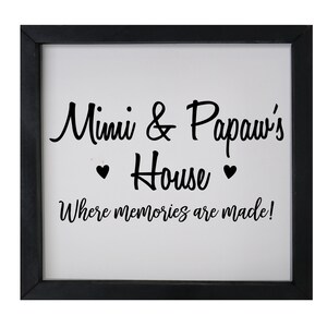Framed Shadow Box Art | Grandparent Gifts for Christmas | 3D Shadow Box | Christmas Grandparent Gifts | Mothers Day Shadow Box | Shadow Box
