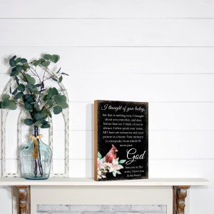 Cardinal Memorial Sign | Cardinal Shelf Sitter | Wedding Memorial Gift | Memorial Gift for Loss | Loss of Mother
