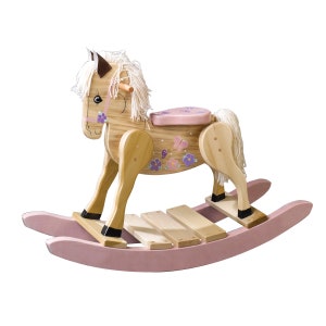 Wooden Rocking Horse Handmade | Girl Wooden Rocking Horse | Boy Wooden Rocking Horse | Gift for Kids | Antique Toys | Vintage Horse