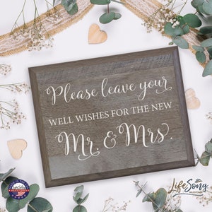 Wedding Advice Cards | Wooden Wedding Sign | Well Wishes for Mr and Mrs | Wedding Welcome Sign | Wedding Entrance Sign | Advice for Couple