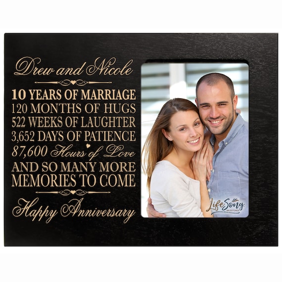 10th Anniversary Gift | Personalized 10th Wedding Anniversary