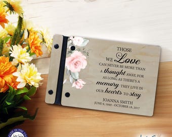 Funeral Guest Book | Memorial Guest Book | Funeral Favors | Personalized Memorial Gift | Wood Guest Book Sign | Memorial Service Guest Book