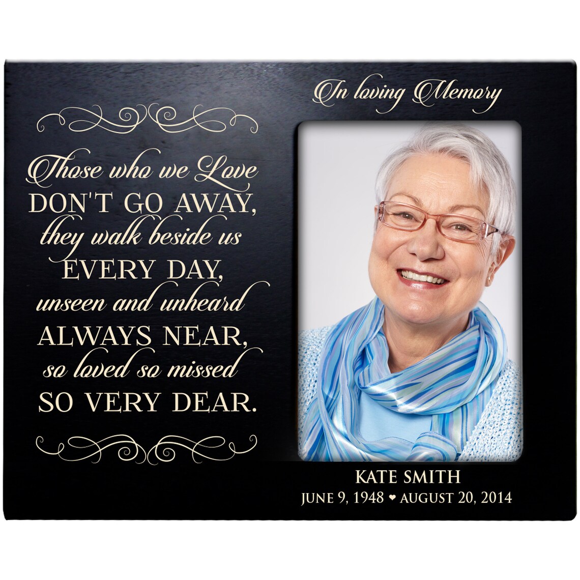 Memorial Picture Frame Personalized Photo Frame in Loving Etsy