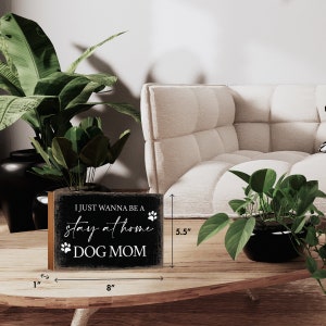 Shelf Sitter | Dog Décor | Dog Lover Gift | Cat Lover Gift | Dog Sign | Dog Word Block | Pet Gift | Paw Prints | Furry Friends | Cat Lady