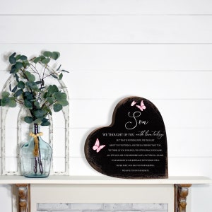 Memorial Heart Block Keepsake | Sympathy Gift | Loss Of Mother | Loss Of Father | Bereavement Gift | Child Memorial | Remembrance Gifts