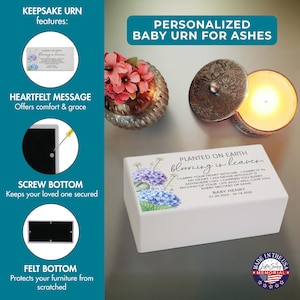 keepsake urn for baby ashes, small urn for baby ashes, keepsake urn for infant ashes, personalized baby urn, child cremation urn, mini urn