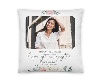 Personalized Memorial Pillow | Custom Pillow | Memory Pillow | Memorial Gift | Bereavement Gift | Sympathy Gift | In Loving Memory