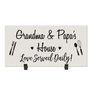 Grandparent Gifts for Christmas | Name Sign | Christmas Grandparent Gifts | Grandma Kitchen Gift | Grandparent Wooden Sign | Kitchen Plaque