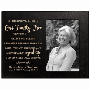Memorial Photo Frame | Memorial Frame | Memorial Gift | Personalized Frame | Custom Picture Frame | Sympathy Gift | Bereavement Gift
