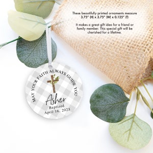 Personalized Baptism Ornament | Personalized Baptism Gift | Baptism Ornament | Baptism Gift Boy | Baptism Gift Girl | Godchild Baptism Gift