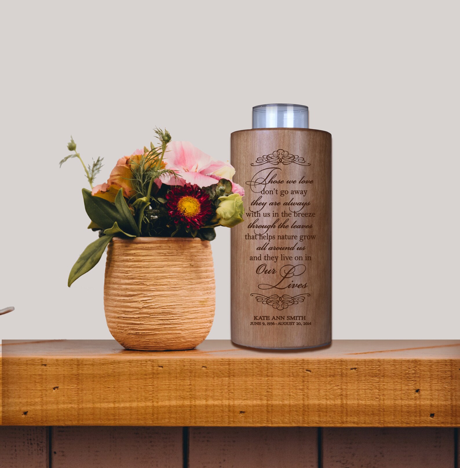 Memorial Candle Holder Personalized Sympathy Gift Memorial Etsy