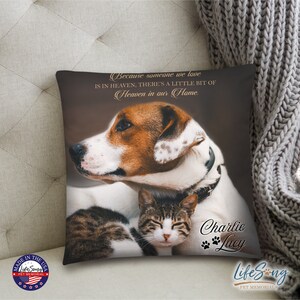 Pet Loss Pillow | Pet Memorial Gift | Custom Pet Pillow | Dog Remembrance | Pet Sympathy Gift | Cat Loss Gift
