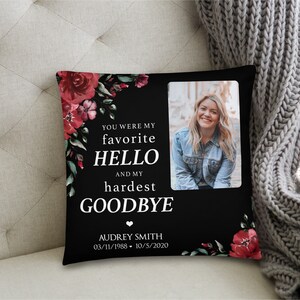 Personalized Memorial Pillow | Custom Pillow | Memory Pillow | Memorial Gift | Bereavement Gift | Sympathy Gift | In Loving Memory