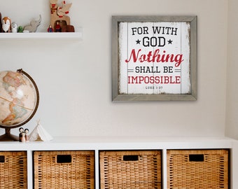 Christian Gifts | Wood Signs | Sports Décor | Scripture Art | Housewarming Gift | Baseball Coach Gift | Baseball Gifts | Farmhouse Signs
