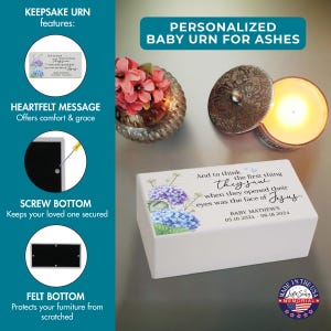 keepsake urn for baby ashes, small urn for baby ashes, keepsake urn for infant ashes, personalized baby urn, child cremation urn, mini urn