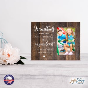 Family Picture Frame | 8x10 Picture Frame | Grandkids Picture Frame | Photo Frame | Picture Frame | Unique Photo Gift | Rustic Photo Frame