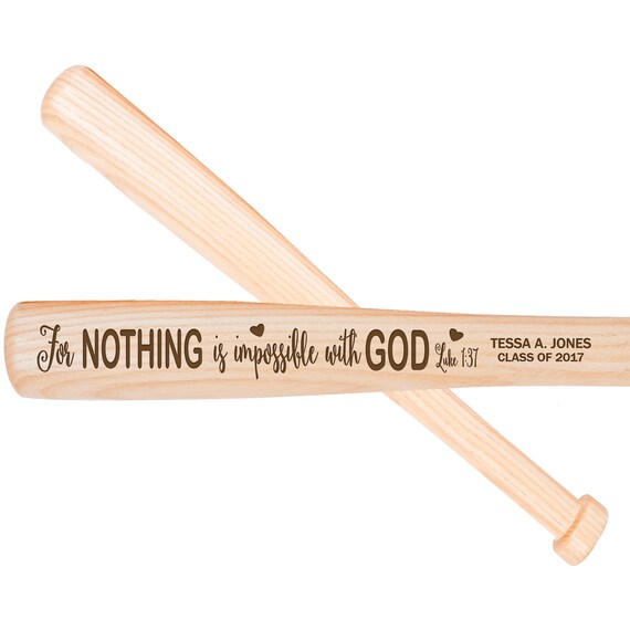 Custom Engraved Baseball Bat High School Graduation Gift for Etsy