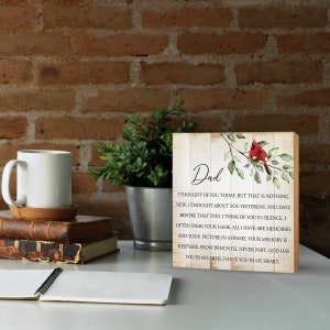 Cardinal Memorial Sign | Cardinal Shelf Sitter | Wedding Memorial Gift | Memorial Gift for Loss | Loss of Mother
