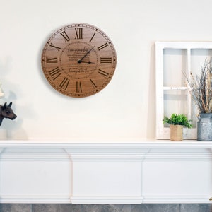Custom Clock | Farmhouse Wall Clock | Farmhouse Clock | Clocks for Wall | Family Clock | Family Wooden Clock | Unique Wall Clock