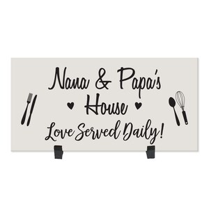 Grandparent Gifts for Christmas | Name Sign | Christmas Grandparent Gifts | Grandma Kitchen Gift | Grandparent Wooden Sign | Kitchen Plaque